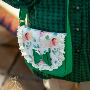 کیف گیبوردار طرحدار سبز