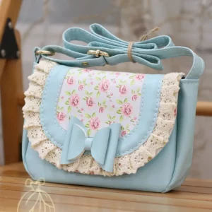 کیف گیبوردار طرحدار آبی