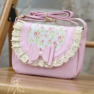 کیف گیبوردار طرحدار صورتی