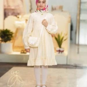 پیراهن مدل حانیه شیری