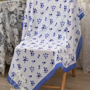 روسری گل آبی آیین