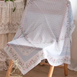 روسری زمینه آبی طرح مهربان